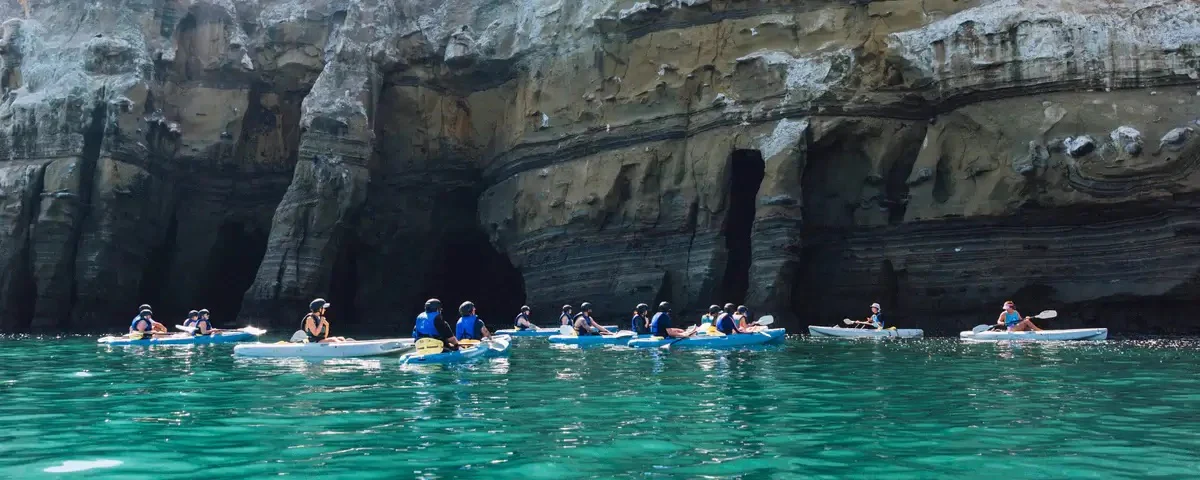 Kayaking in La Jolla sea caves